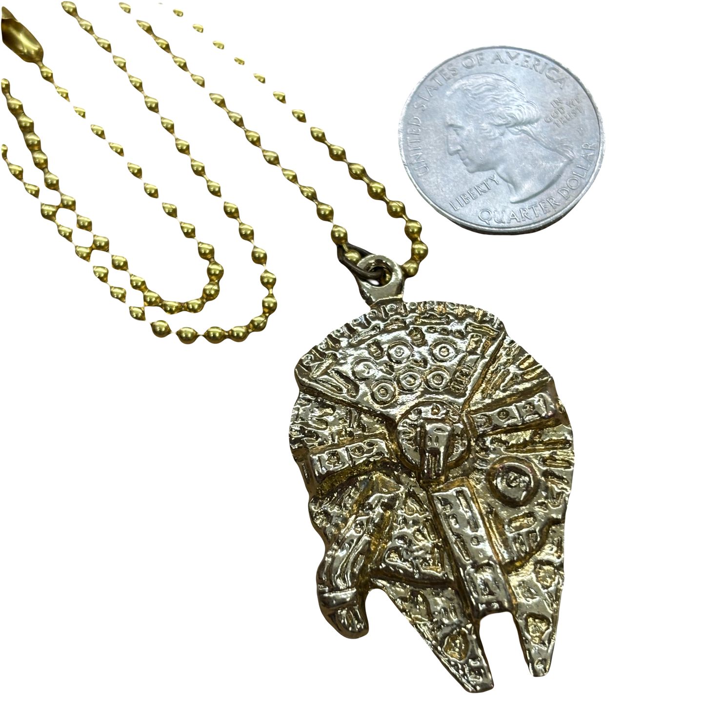 Vintage Millennium Falcon Necklace